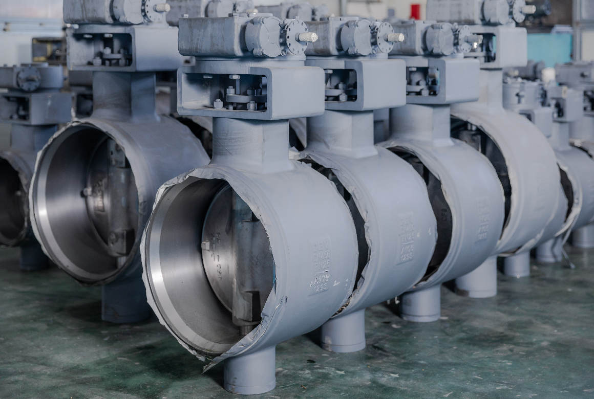 a batch of valves